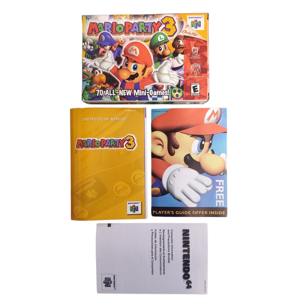 Mario Party 3 Nintendo 64 N64 Original Box and Manual Only No Cartridge